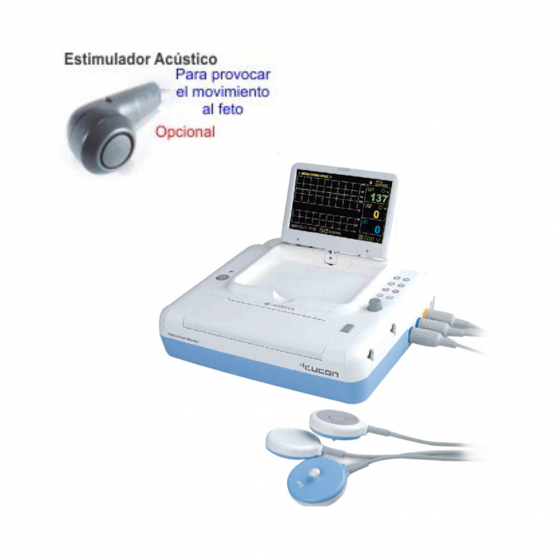 TOCOCARDIOGRAFO GEMELAR (TWIN BABY) CON ANÁLISIS CON ESTIMULADOR FETAL